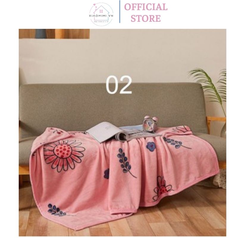Chăn lông bé Chăn Băng Lông Tuyết Cho Bé (75x100cm) nhiều hình dễ thương Xíaomimi SL267