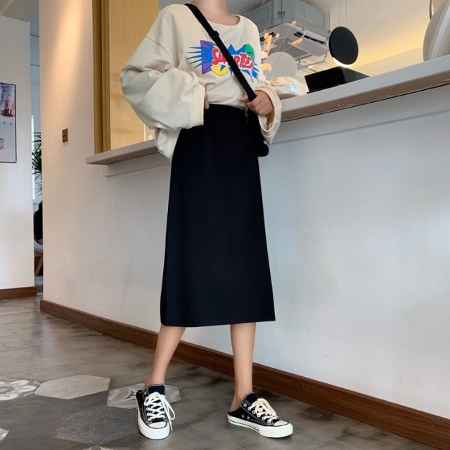 Chân váy dài midi form A to dài 70cm- M31 | BigBuy360 - bigbuy360.vn