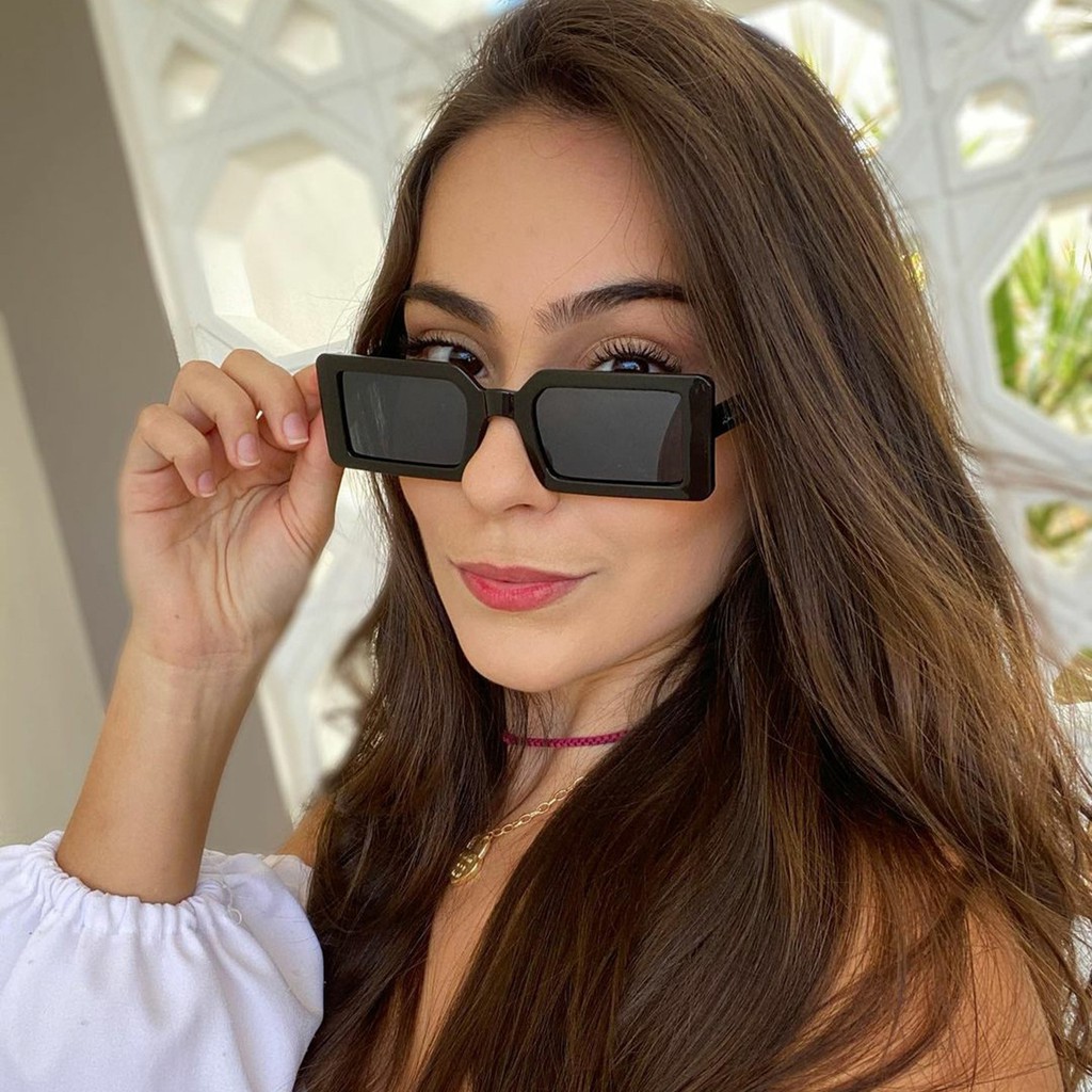 Kính mát gọng vuông thời trang 2021 thịnh hành cho nữ