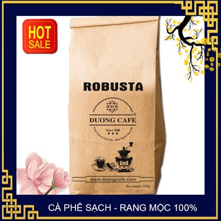 [ Bộ 4 gói Mộc] CÀ PHÊ RANG XAY NGUYÊN CHẤT - ROBUSTA COFFEE - THƠM NGON CHUẨN VỊ - DƯƠNG CAFE