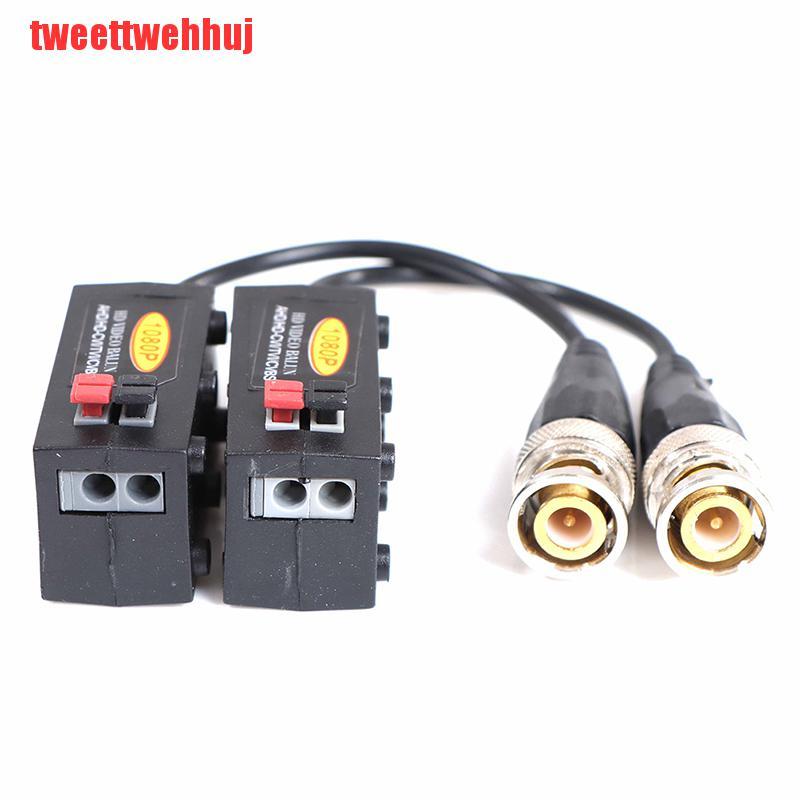 Set 2 Bộ Truyền Tín Hiệu Video Balun 1080p Ahd / Cvi / Tvi / Cvbs Sang Bnc