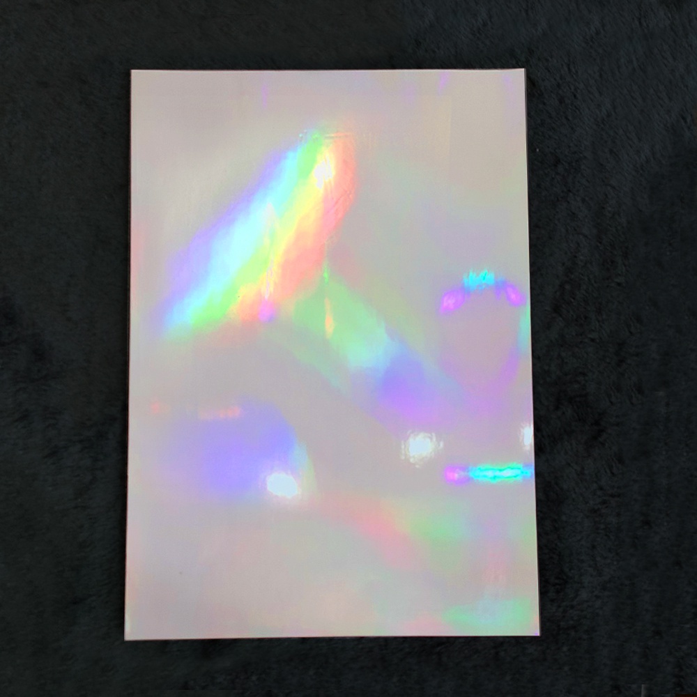Màng cán Hologram lấp lánh trang trí sticker, toploader Size A4