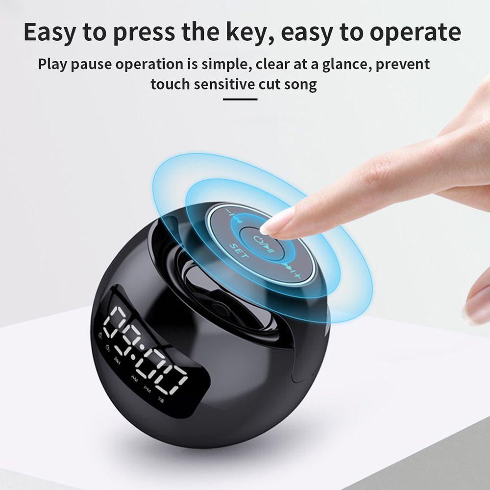 Đồng Hồ Báo Thức Kỹ Thuật Số Không Dây Hình Quả Bóng Đèn LED