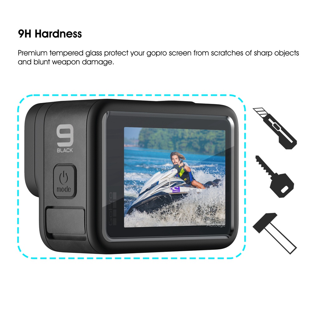 Kính Cường Lực Bảo Vệ Màn Hình Cho gopro hero 12 11 10 9 gopro 9