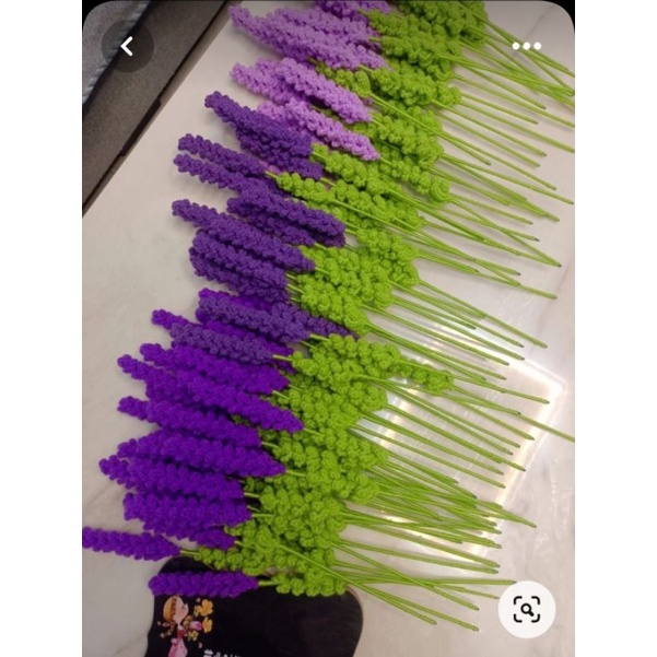 Hoa len lavender/hoa oải hương_handmade, để gói hoa, làm quà tặng,trang trí