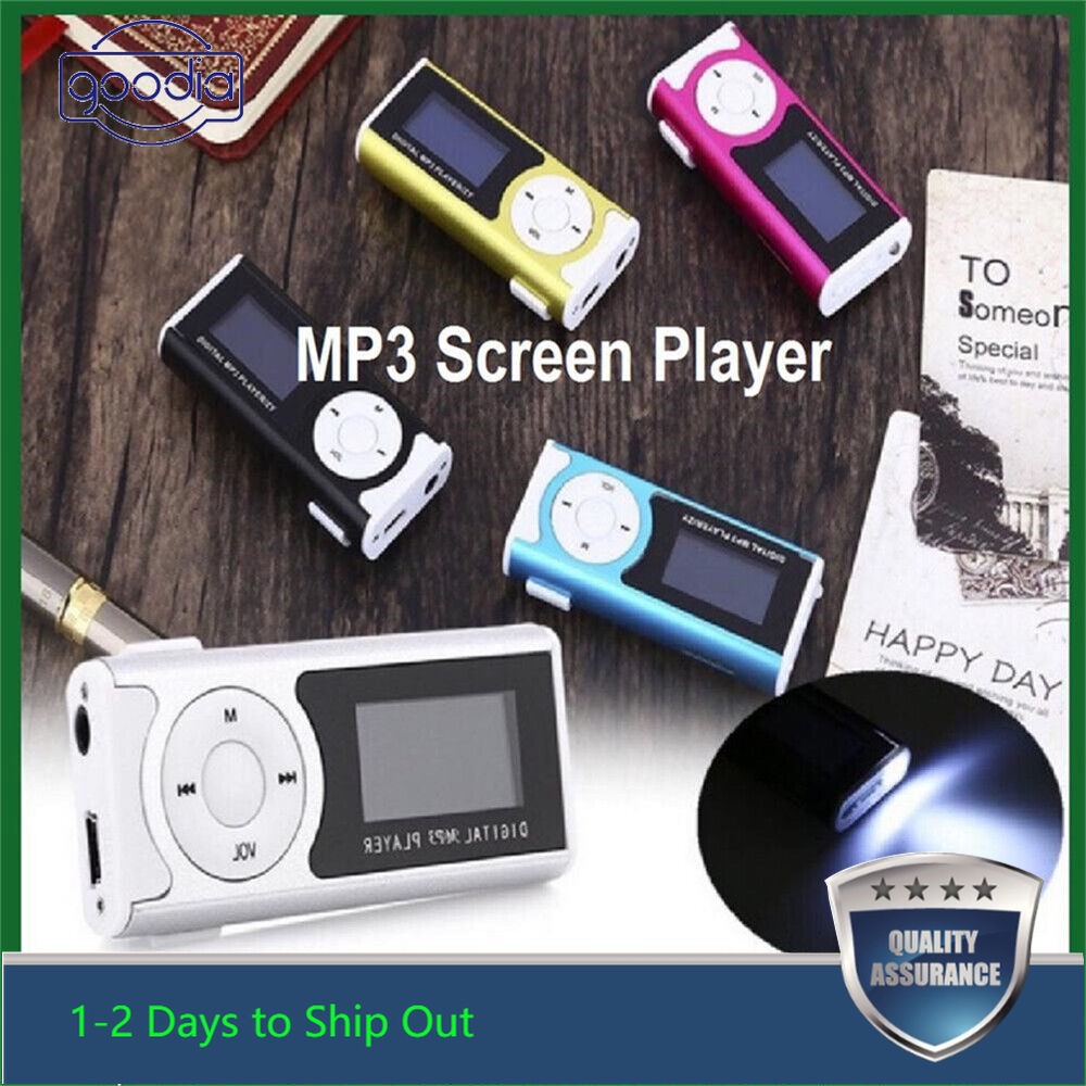 Máy Nghe Nhạc Mp3 Màn Hình LCD 1.3 Inch Hỗ Trợ Thẻ Nhớ Micro SD/USB 16GB