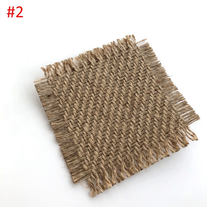 Đế Lót Ly Bằng Vải Lanh Dệt Thủ Công Phong Cách Bắc Âu