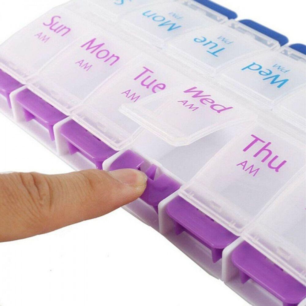 Hộp Đựng Thuốc Viên Có Nút Nhấn Chống Nước Tiện Dụng