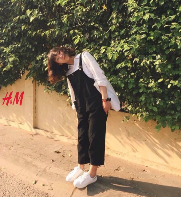 Quần Yếm kaki 2 túi hộp dễ thương | BigBuy360 - bigbuy360.vn