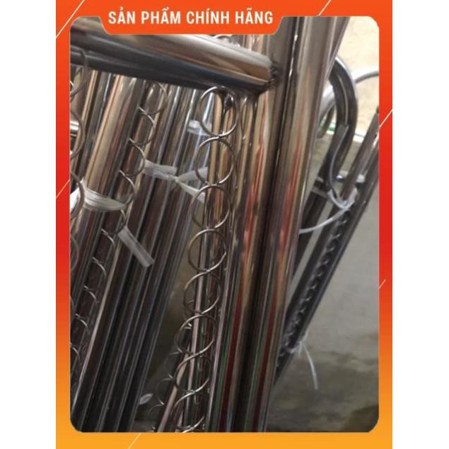 SIÊU hỏa tốc [Hỏa tốc 1H] Giàn phơi quần áo kép inox, giá phơi quần áo KÉP inox 201 (có khuyên)