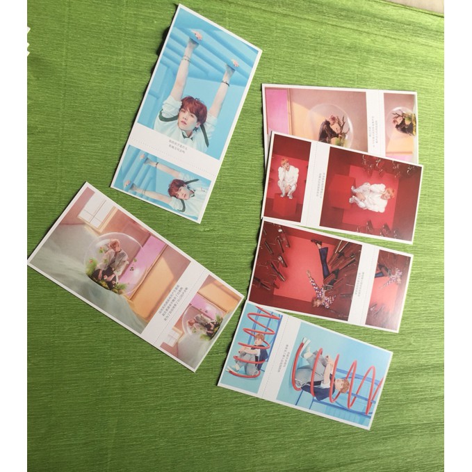 Hộp Postcard BTS  gồm 180 chi tiết tặng 1 móc khóa BTS