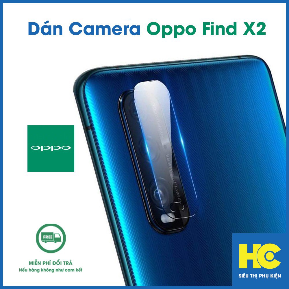 Kính cường lực Camera Oppo Find X2_Trong suốt- Chống trầy xươc cho camera Reno X2