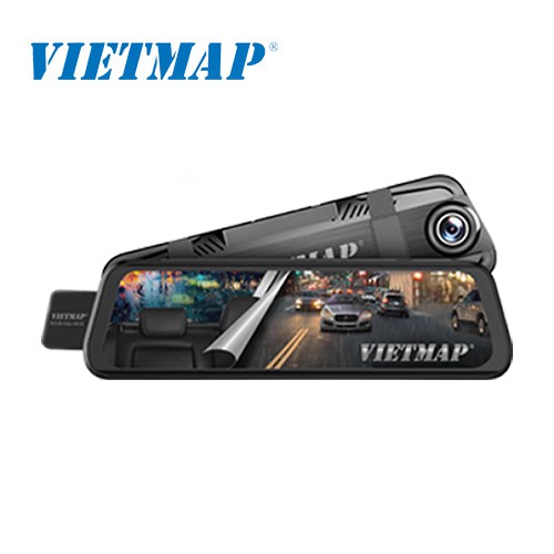 { Tặng camera IP ezviz C1C 2.0MP} Camera hành trình Vietmap G39 màn hình gương điện tử thông minh kiêm gương chiếu hậu