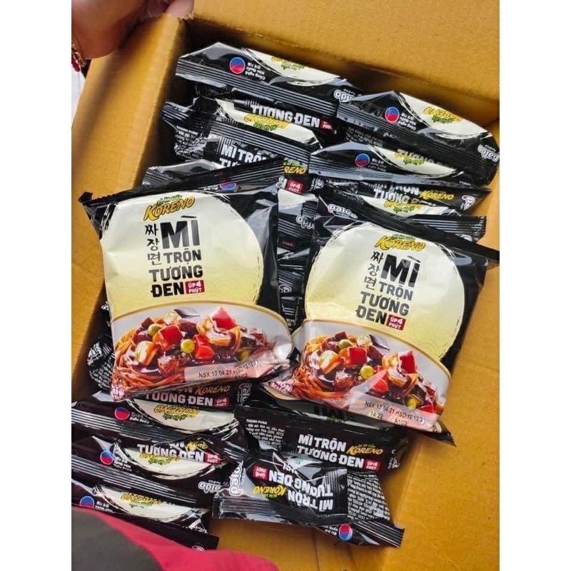 thùng 20 gói mì chộn tương đen koreno ×78 g