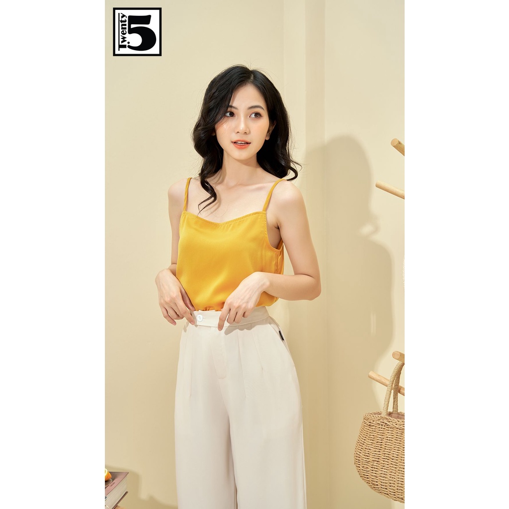 Áo hai dây nữ trơn màu chất lụa mịn Twentyfive N1037