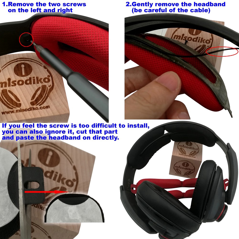 Miếng Đệm Tai Nghe Chơi Game Thay Thế Cho Sennheiser GSP 370/ 300/ 350/ 301/ 302/ 303