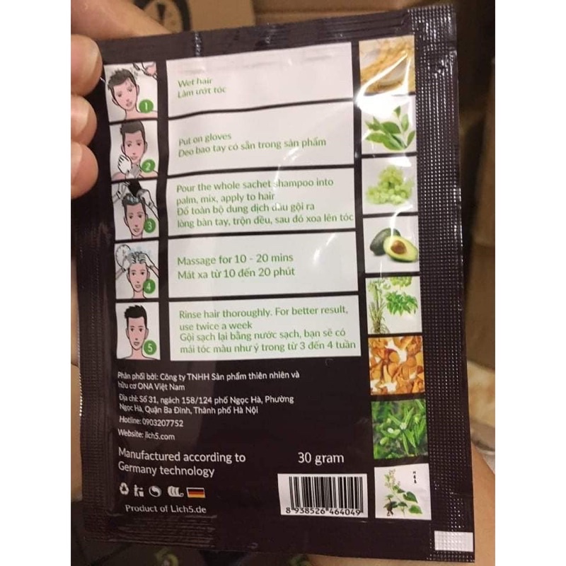 DẦU GỘI PHỦ BẠC TÓC -LICH5
