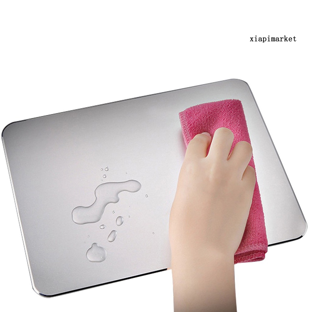 LOP_Slim Sleek Anti-Slip Aluminum Alloy Computer Gaming Mouse Pad Mat Mice Mousepad