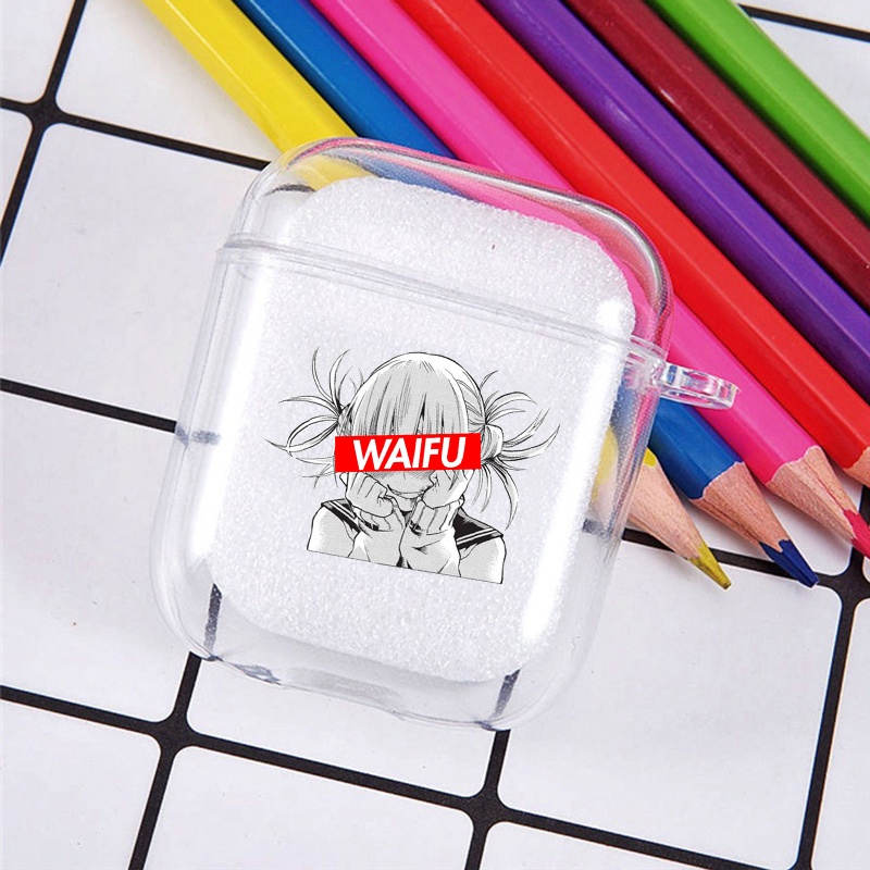 Vỏ Bảo Vệ Hộp Sạc Tai Nghe airpods 1 2 Bằng tpu Hình hentai anime Nhật Bản Dễ Thương