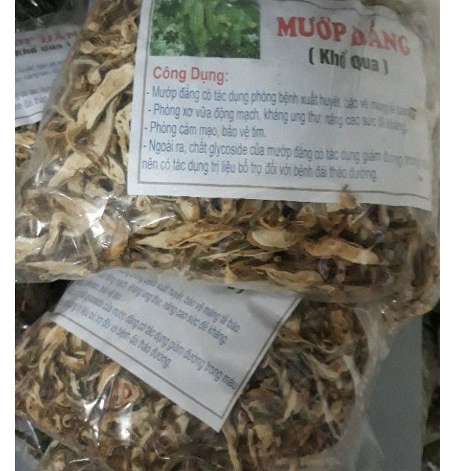 Khổ qua sấy( mướp đắng) gói 1kg chữa huyết áp, tiểu đường, mụn nhọt