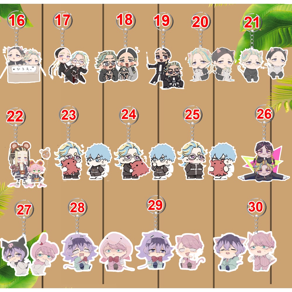 Móc khóa rindou Haitani Sanzu Tokyo Revengers móc treo cặp Haitani Tokyo Revengers