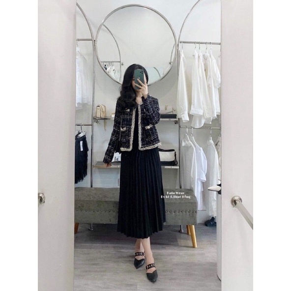 Áo dạ tweed nhũ viền cực hót( Sẵn) | BigBuy360 - bigbuy360.vn