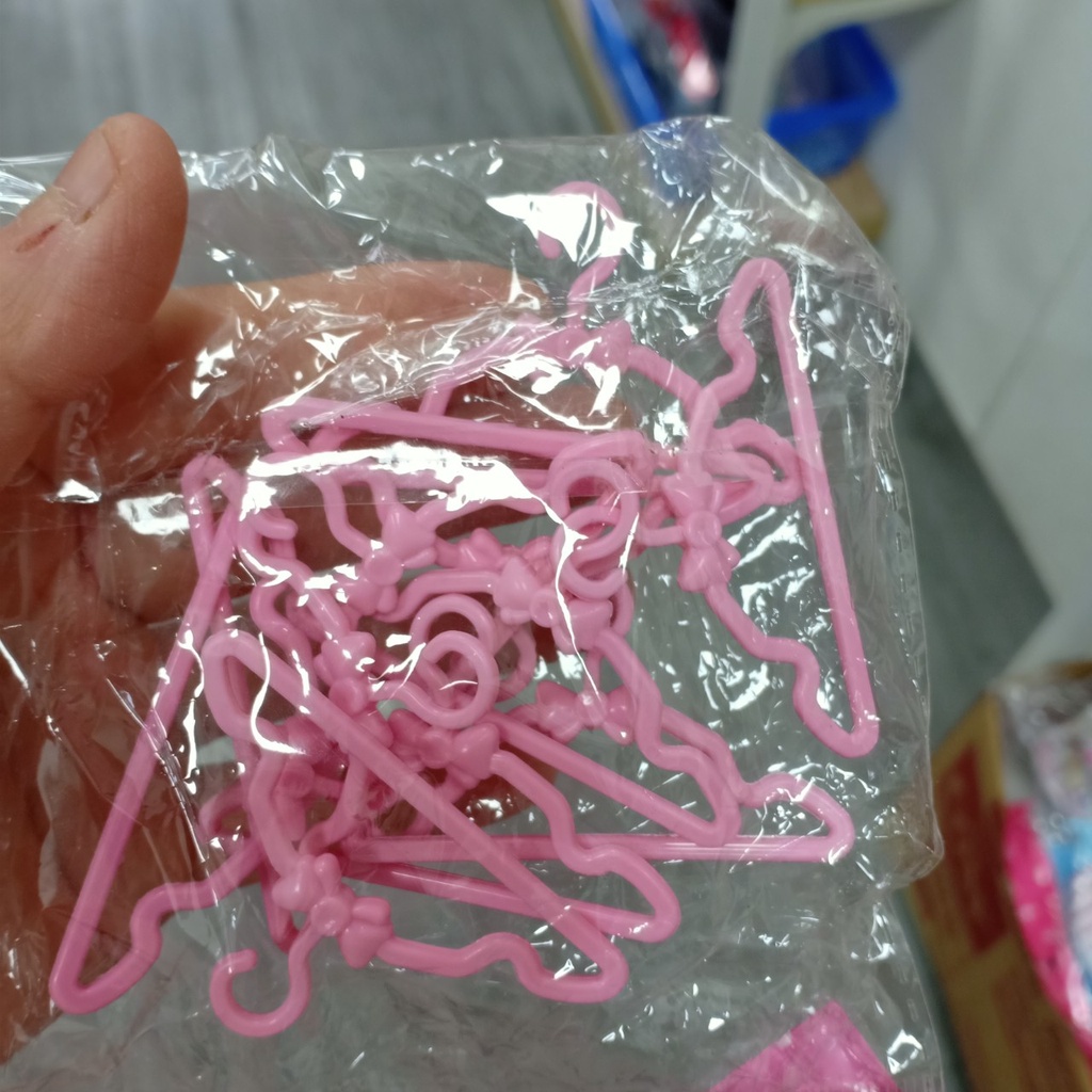 Tủ quần áo búp bê 5 ngăn size to hàng đẹp tặng kèm 10 móc áo