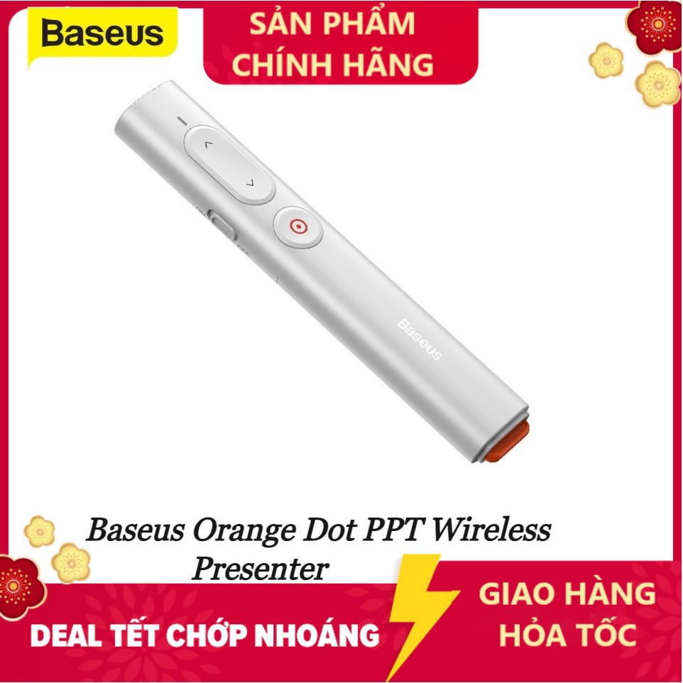[ Hàng Hot ] Bút Laser trình chiếu Baseus Orange Dot PPT Wireless Presenter Youth  cho Laptop/ Macbook - Hàng chính hãng | BigBuy360 - bigbuy360.vn