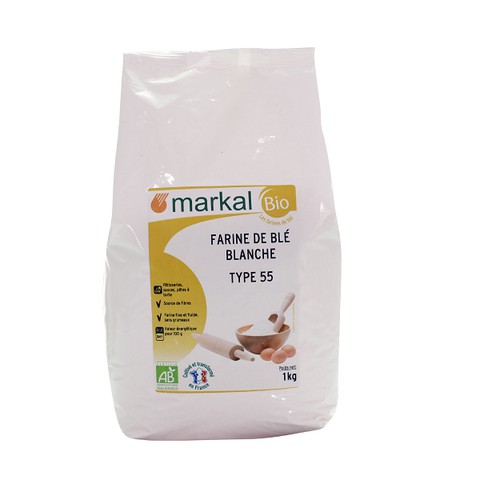 Bột mì trắng hữu cơ đa dụng T55 Markal 1kg