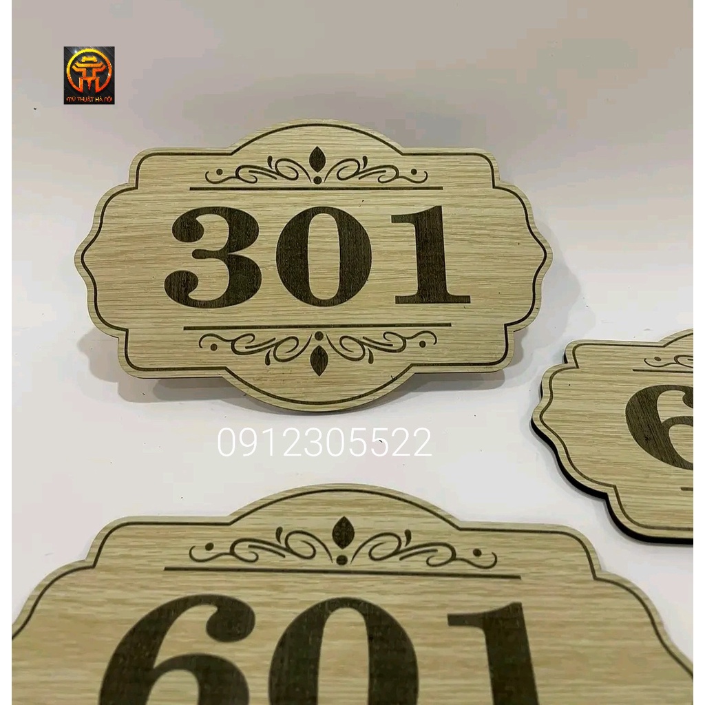 BIỂN SỐ PHÒNG BẰNG GỖ CHO KHÁCH SẠN, CHUNG CƯ GIÁ RẺ NHẤT HÀ NỘI