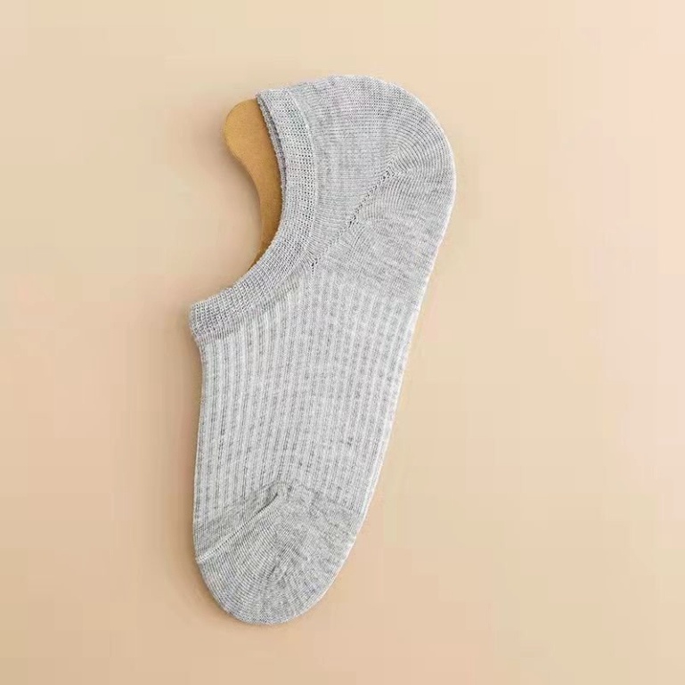 Tất nữ ngắn cổ lười thông hơi gân dệt kim LUHAZO  cổ ngắn nữ vải cotton  vintage nhiều màu Hàn Quốc Chất Đẹp K5T0-1