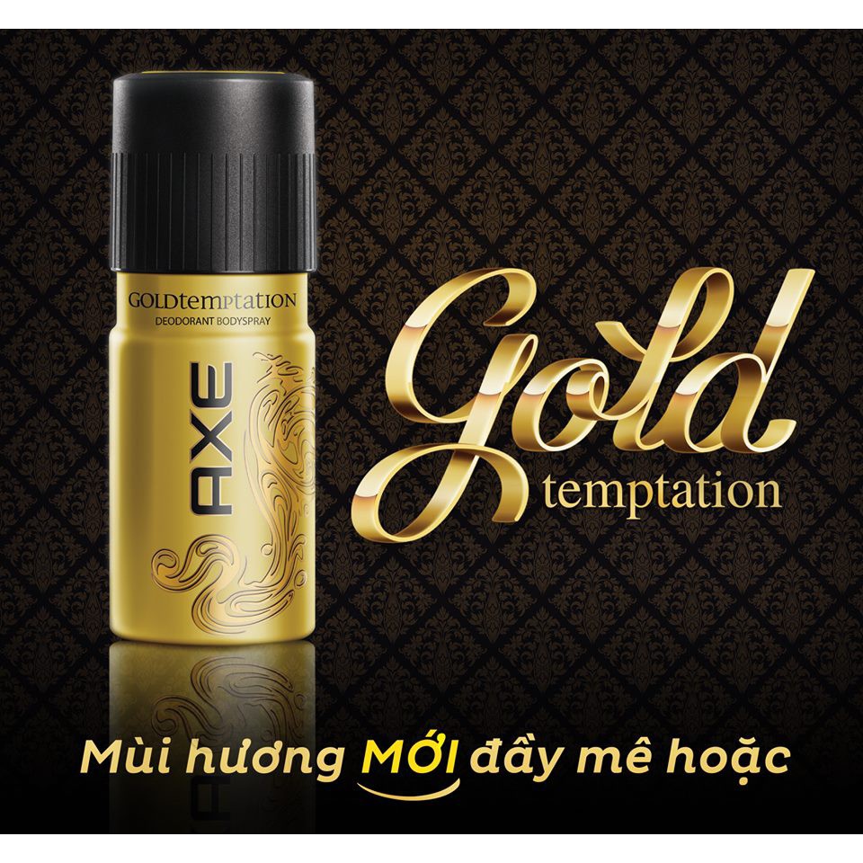 Xịt khử mùi AXE Gold Temptation hương Ngọt ngào chai 150ml