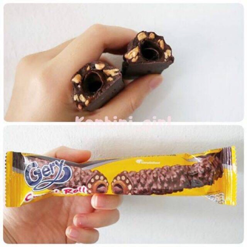 Bánh Phủ Socola Gery Crunch Roll Hộp 276G
