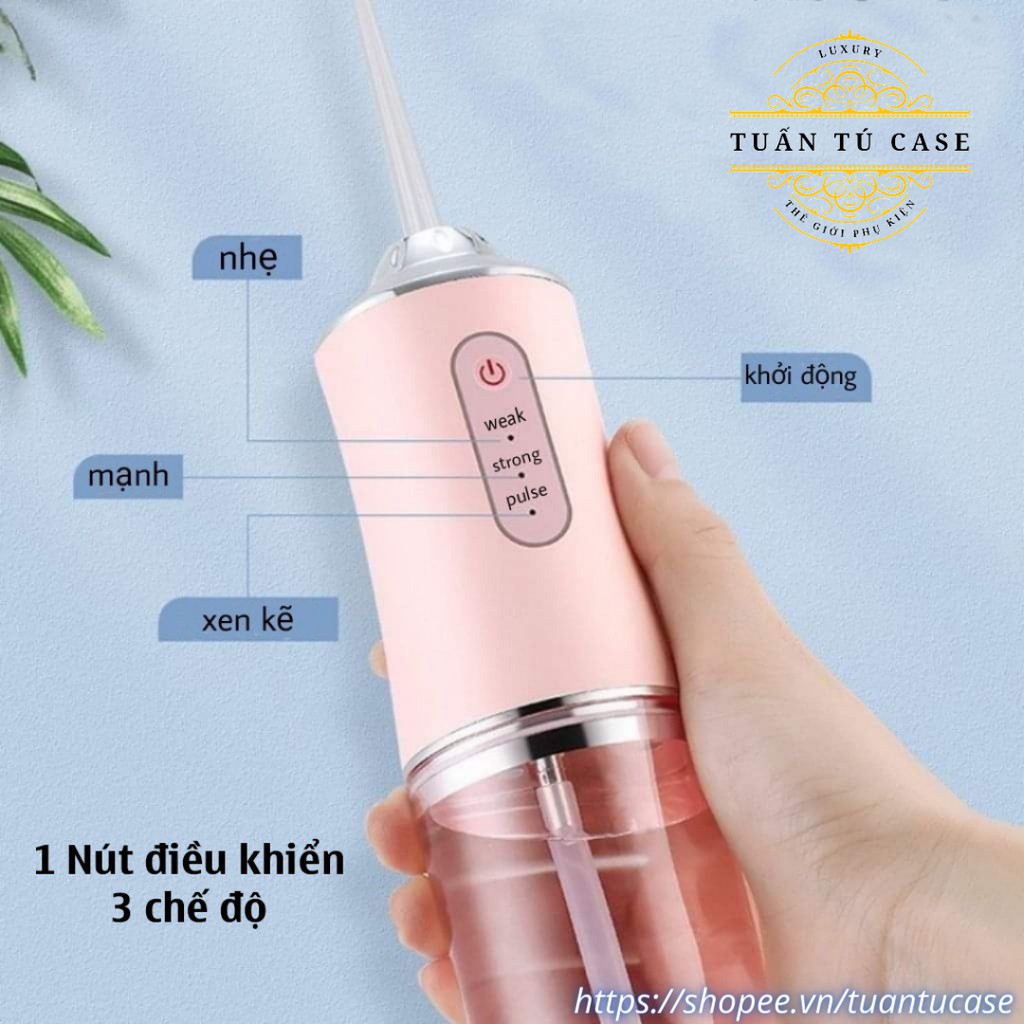 Máy tăm nước cầm tay Oral Irrigator làm sạch răng miệng linh hoạt nhỏ gọn tiện lợi