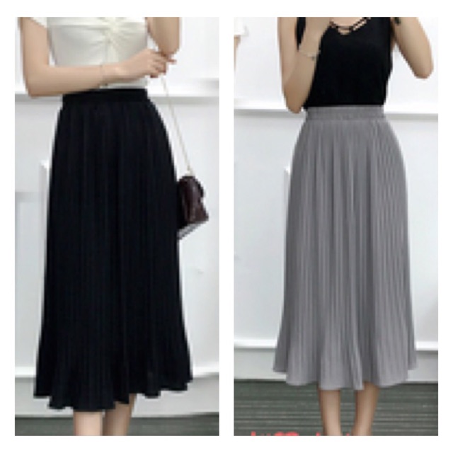 💥Sale Sốc 💥Chân Váy Midi Voan Dập Ly Nhiều Màu Lựa Chọn | BigBuy360 - bigbuy360.vn