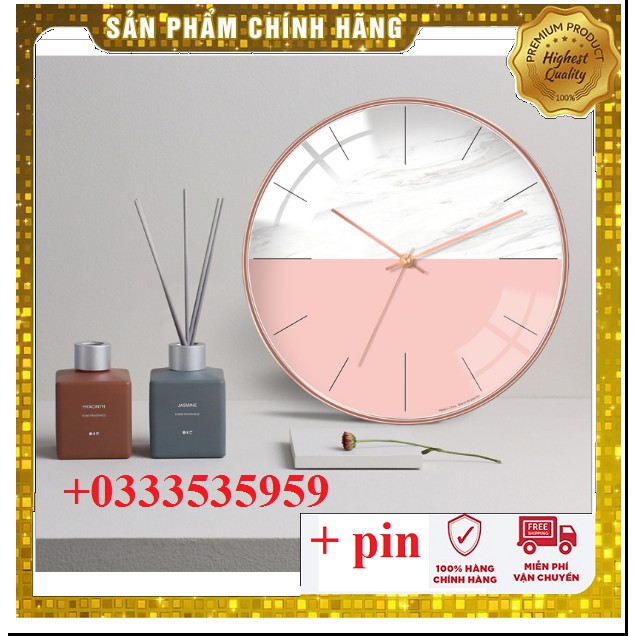 [ Chính Hãng ][ Hủy Diệt ] Đồng hồ treo tường quartz cao cấp kim trôi