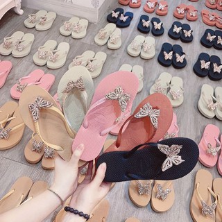 dép havaianas nữ kèm charm đá xinh