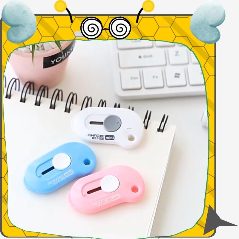 Dao rọc giấy mini hình đám mây dễ thương, dao rạch giấy nhỏ gọn tiện lợi có thể làm móc chìa khóa