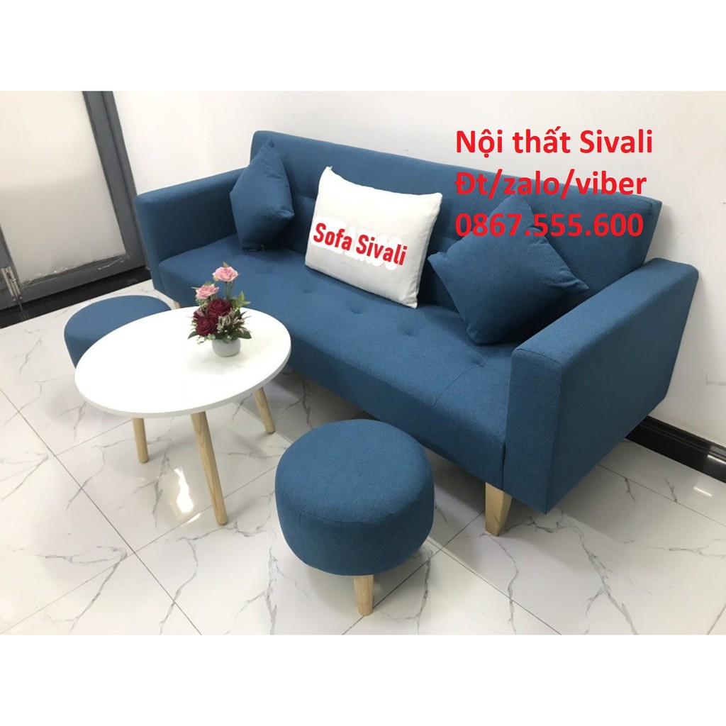 Bộ ghế dài sofa bed tay vịn phòng khách sopha sivali salon