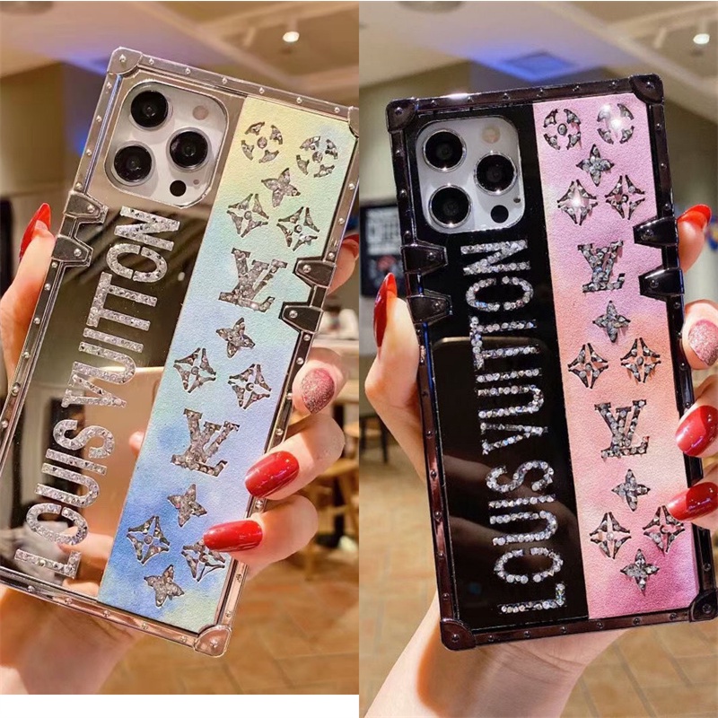 Ốp Điện Thoại TPU+PC Tráng Gương Chống Sốc Cho iPhone 13 pro max 12 pro max 11 pro max 13 12 mini Xsmax X SE2 6 6S 8 7 plus