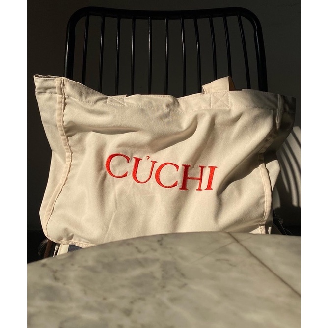 CUCHI BAG — Túi vải thêu Củchi