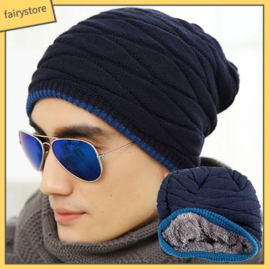 Mũ Trùm Đầu Phối Lông Thú Phong Cách Hip-Hop Cho Nam