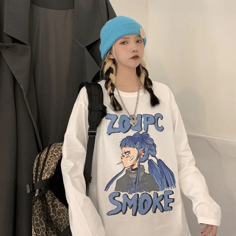 Áo thun tay dài Zoupc , Áo sweater ulzzang Tiger.86 LS61
