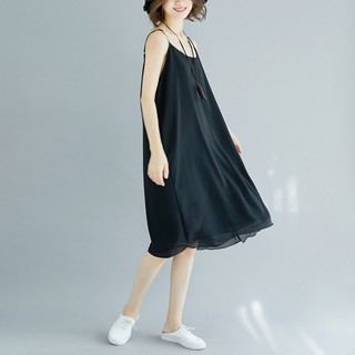B289 đầm big size freesize đầm bầu dáng xòe 2 dây trẻ trung thỏa mái phong cách hiện đại