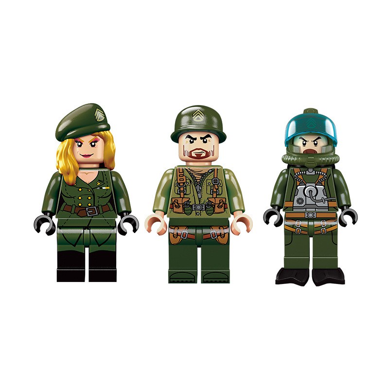 Đồ chơi lắp ráp Thuyền Chiến hạm Sân bay 1724 - Tàu Thủy hạng nặng - Enlighten WarShip 1724