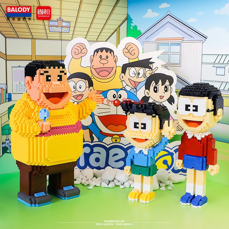 Lắp ráp doremon nobita seko chaien doremi xếp hình lắp ráp nano block cho bé
