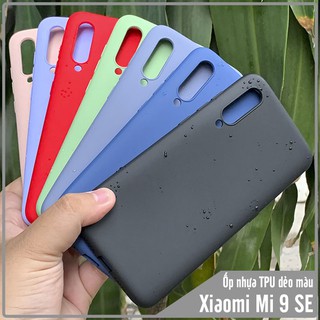 Ốp lưng Xiaomi Mi 9 SE nhựa TPU dẻo màu, mặt trong vải nhung My Choice