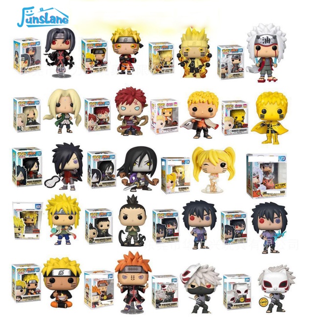 Mô hình FUNSLANE nhân vật Naruto Sasuke Kakashi Itachi Funko Pop độc đáo dùng trang trí nhà cửa