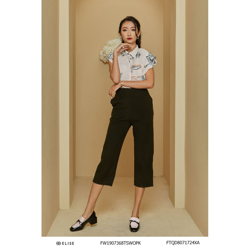 Quần xanh rêu lông cừu Elise