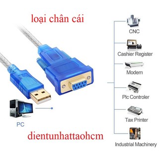 CÁP CHUYỂN USB SANG RS232 CỔNG COM 9 CHÂN HL340